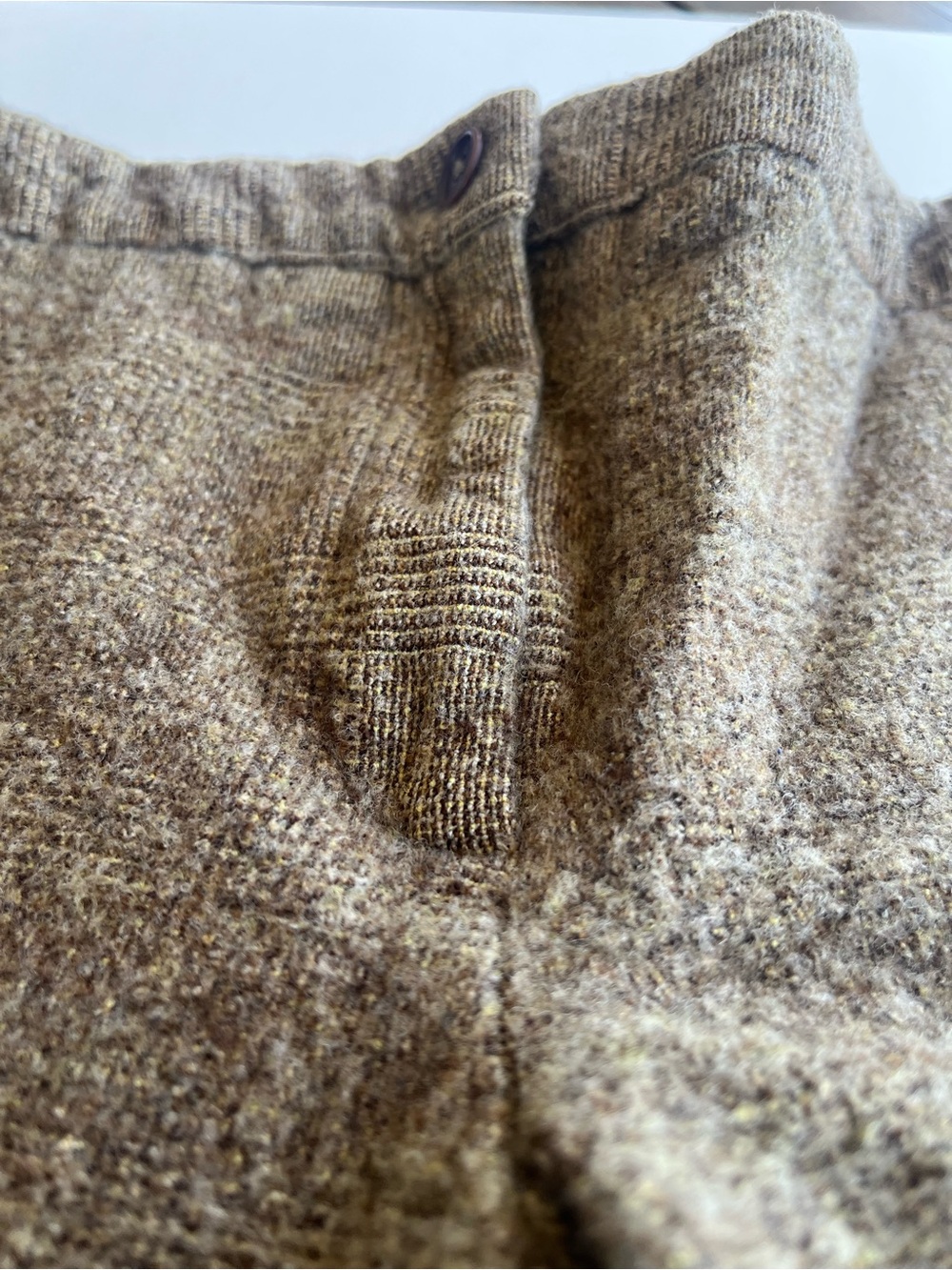 VINTAGE Brooks Brothers Cropped Wool Blend Pants in Heathered Brown